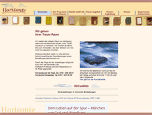 Tablet Screenshot of horizonte-bestattungen.de